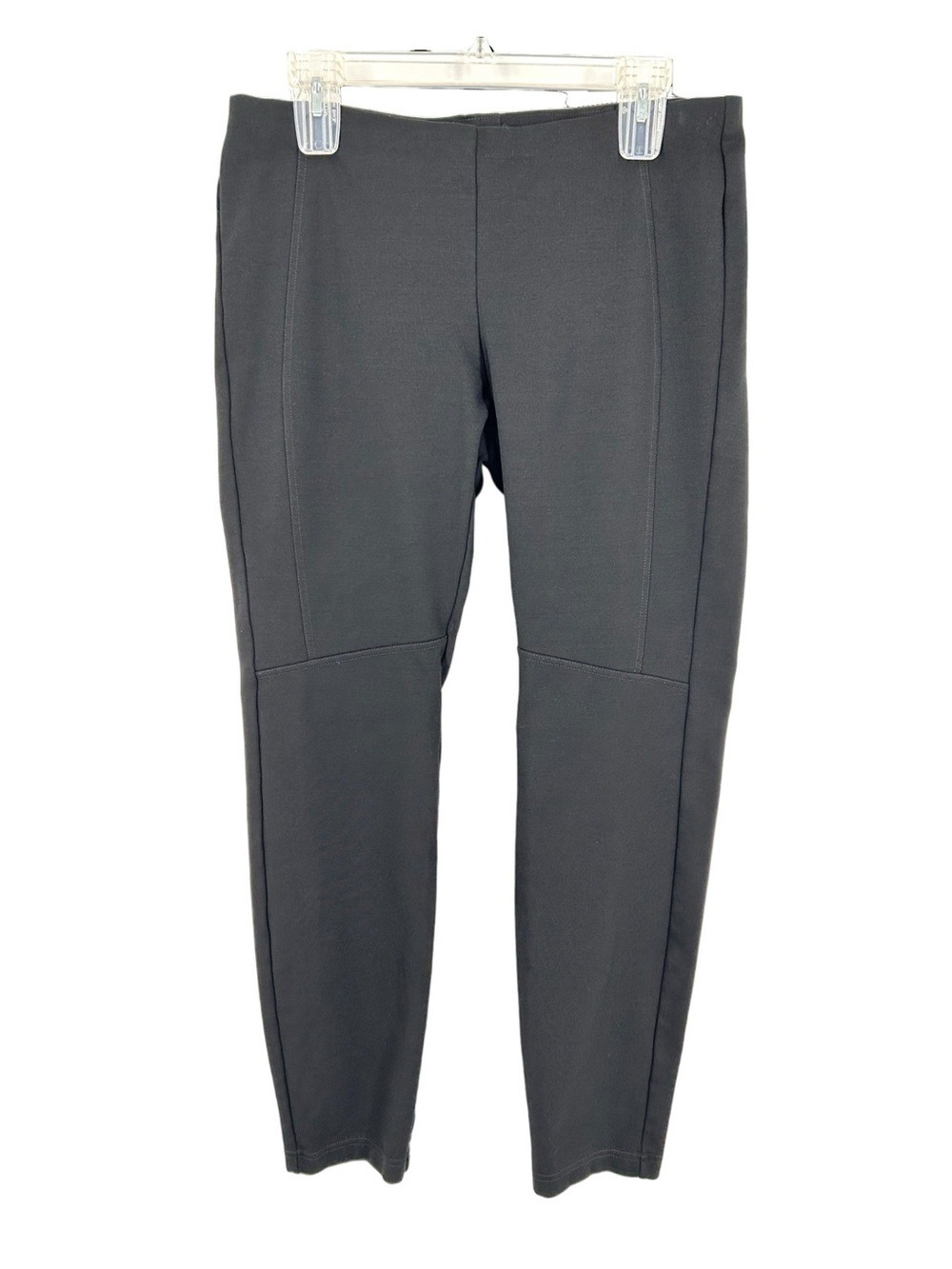 Eileen Fisher Black Skinny Leg Mid Rise Pull On Pants Small Medium